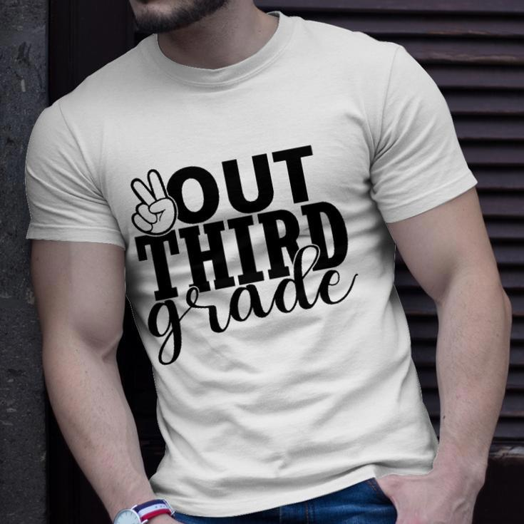 Third Grade Out School Tee - 3Rd Grade Peace Students Kids Unisex T-Shirt Gifts for Him