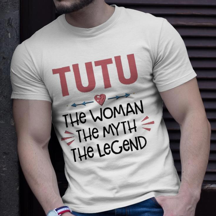 Tutu Grandma Tutu The Woman The Myth The Legend T-Shirt Gifts for Him