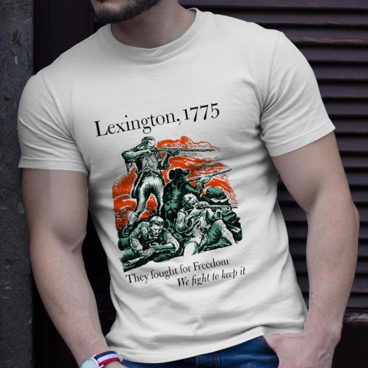 Usa Patriotic Vintage Battle Of Lexington Revolutionary War Unisex T-Shirt Gifts for Him