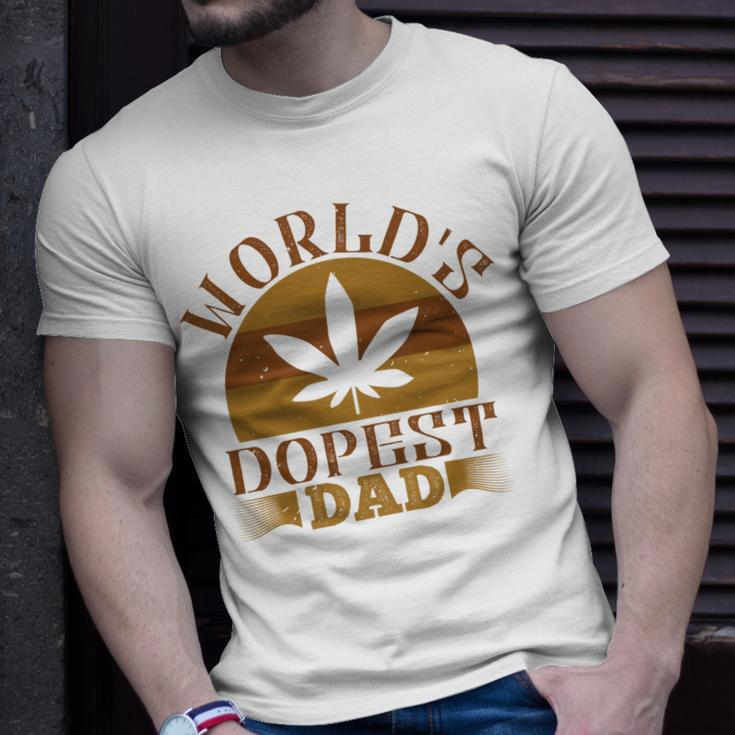 Worlds Dopest Dad Unisex T-Shirt Gifts for Him