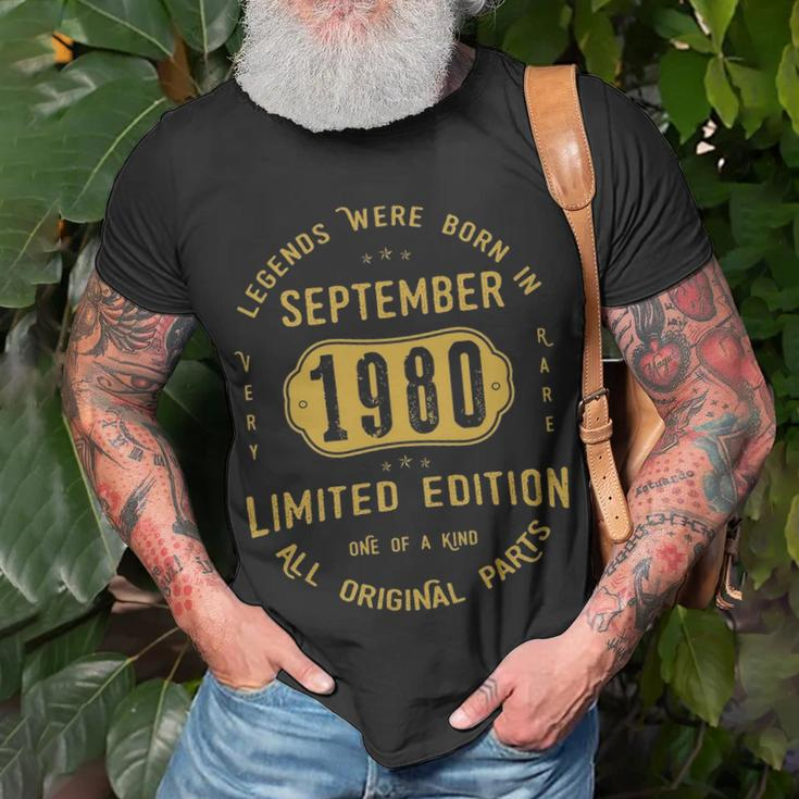 1980 September Birthday 1980 September Limited Edition T-Shirt Gifts for Old Men
