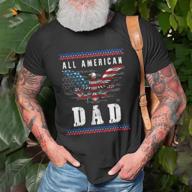 4Th Of July American Flag Dad Unisex T-Shirt Gifts for Old Men