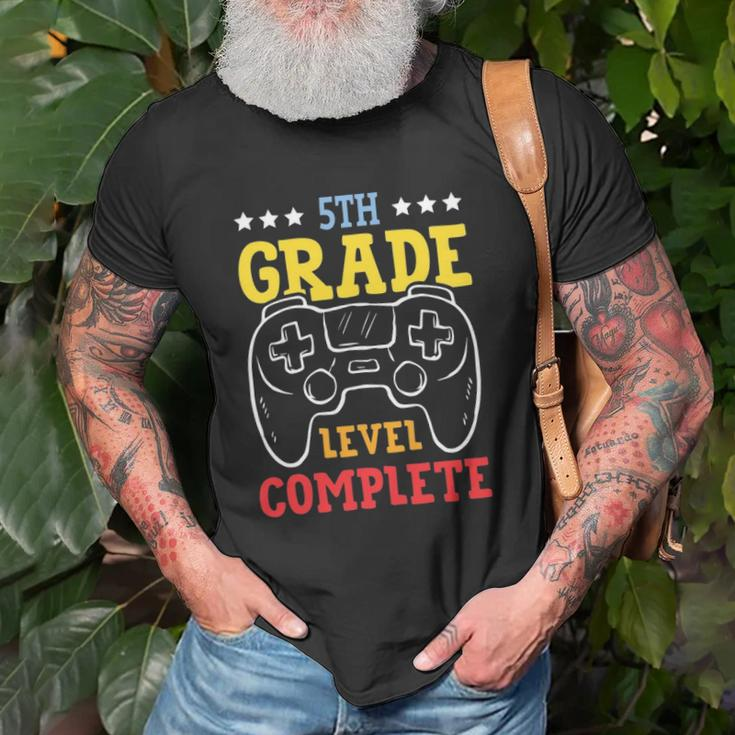 5Th Grade Level Complete Last Day Of School Game Controller Unisex T-Shirt Gifts for Old Men