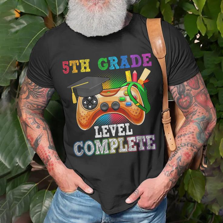 5Th Grade Level Complete Last Day Of School Graduation V2 Unisex T-Shirt Gifts for Old Men