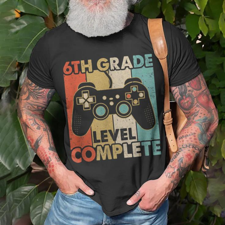 6Th Grade Graduation Level Complete Video Games Boy Kids Unisex T-Shirt Gifts for Old Men