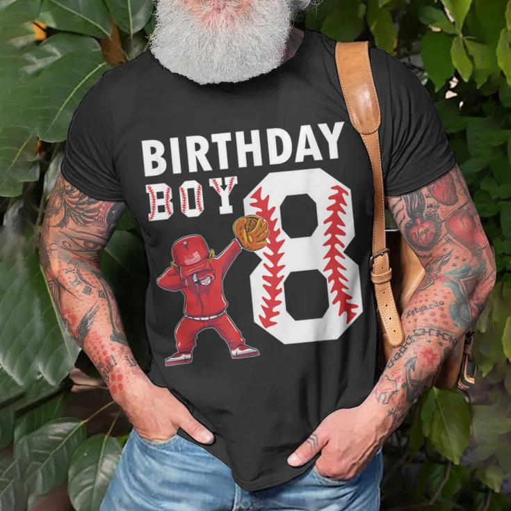 8 Years Old Boy Baseball Player 8Th Birthday Kids Unisex T-Shirt Gifts for Old Men