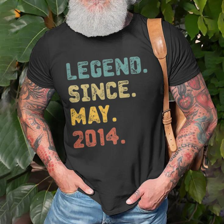 8 Years Old Gifts Legend Since May 2014 8Th Birthday Unisex T-Shirt Gifts for Old Men