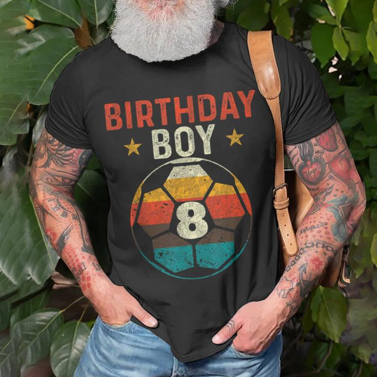 8Th Birthday Boy Soccer Lover 8 Years Old Bday Unisex T-Shirt Gifts for Old Men