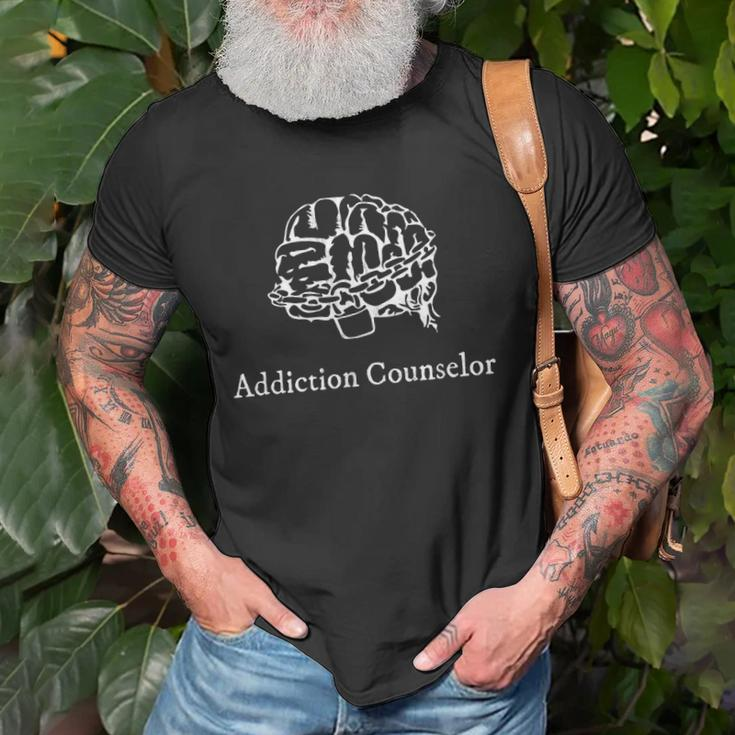Addiction Counselorgift Idea Substance Abuse Unisex T-Shirt Gifts for Old Men