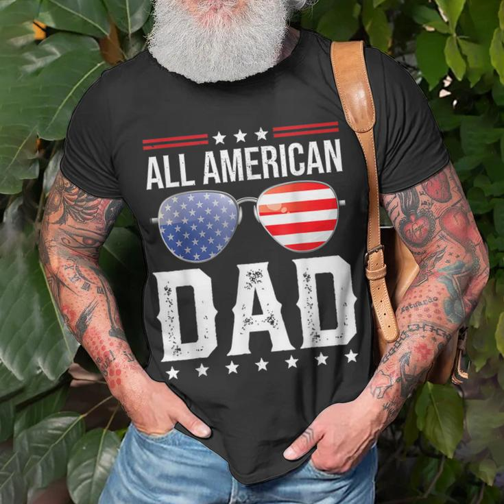 All American Dad 4Th Of July Us Patriotic Pride V2 Unisex T-Shirt Gifts for Old Men