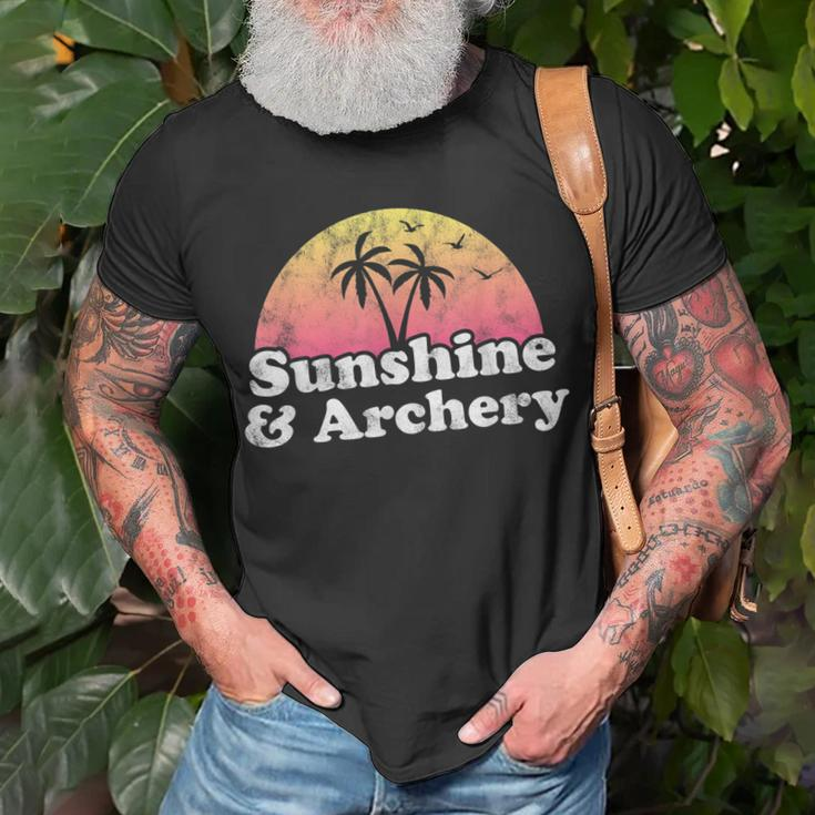 Archery Sunshine And Archery T-shirt Gifts for Old Men