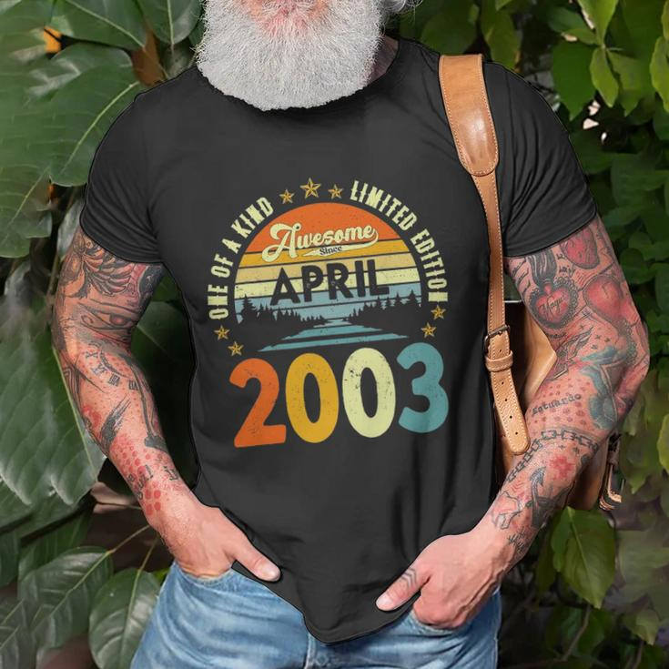 Awesome Since April 2003 Vintage 19Th Birthday Unisex T-Shirt Gifts for Old Men