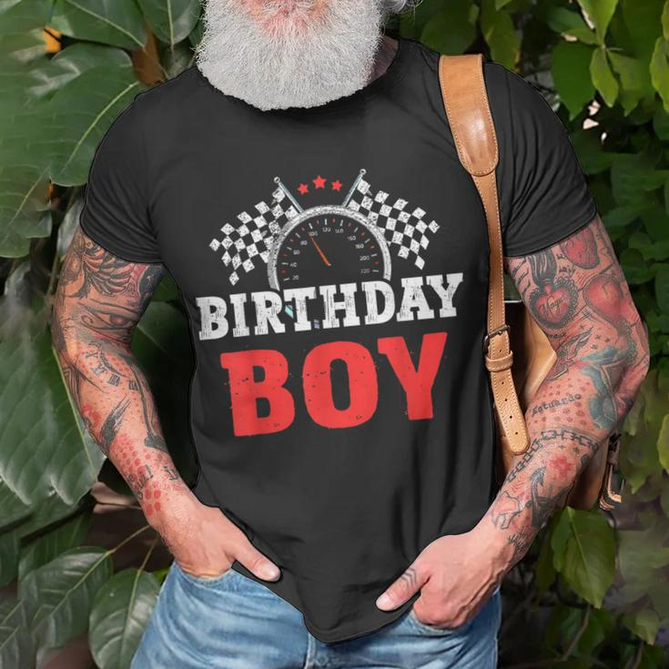 Birthday Boy Race Car Racing Car Driver Birthday Crew Unisex T-Shirt Gifts for Old Men