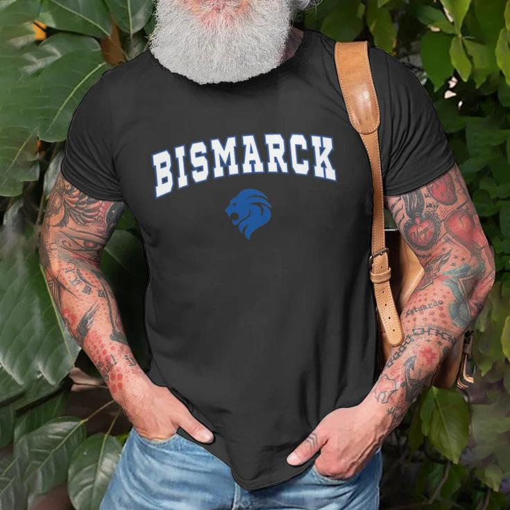 Bismarck High School Lions C2 College Sports Unisex T-Shirt Gifts for Old Men