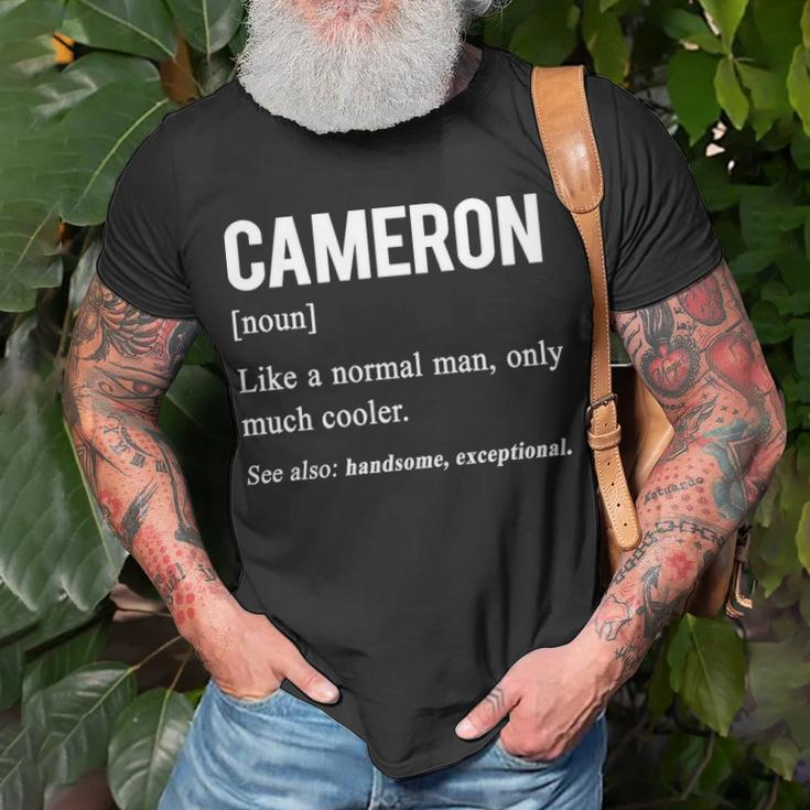 Cameron Name Cameron Definition T-Shirt Gifts for Old Men