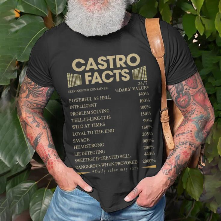 Castro Name Castro Facts T-Shirt Gifts for Old Men