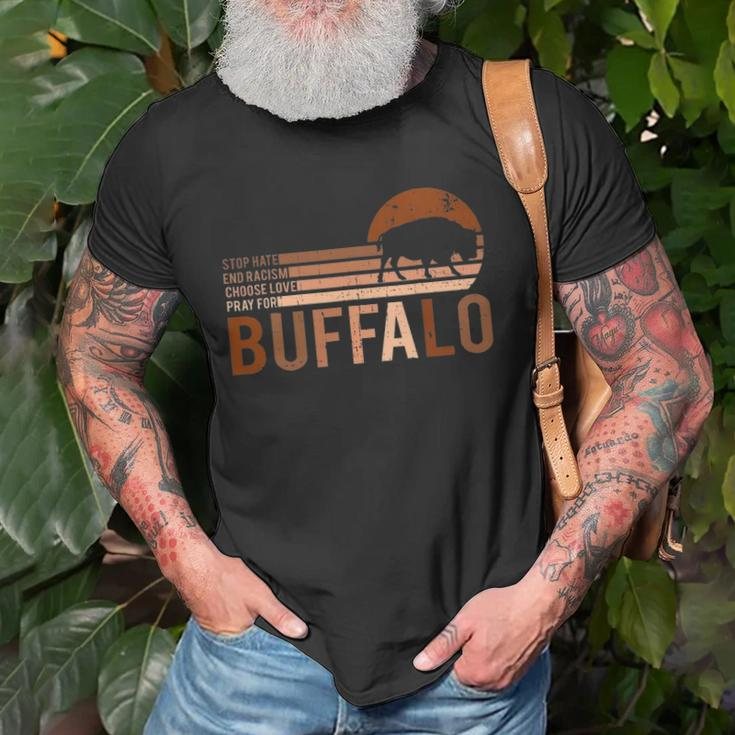 Choose Love Buffalo Stop Hate End Racism Choose Love Buffalo V2 Unisex T-Shirt Gifts for Old Men