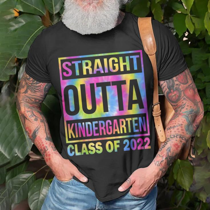 Class Of 2022 Straight Outta Kindergarten Graduation Tie Dye Unisex T-Shirt Gifts for Old Men