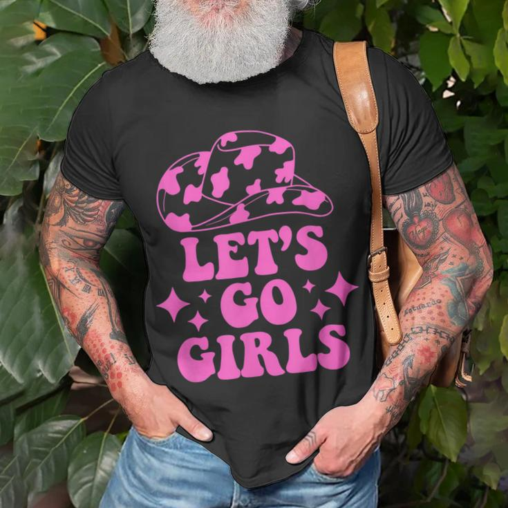 Cowboy Hat Lets Go Girls Western Cowgirls Unisex T-Shirt Gifts for Old Men