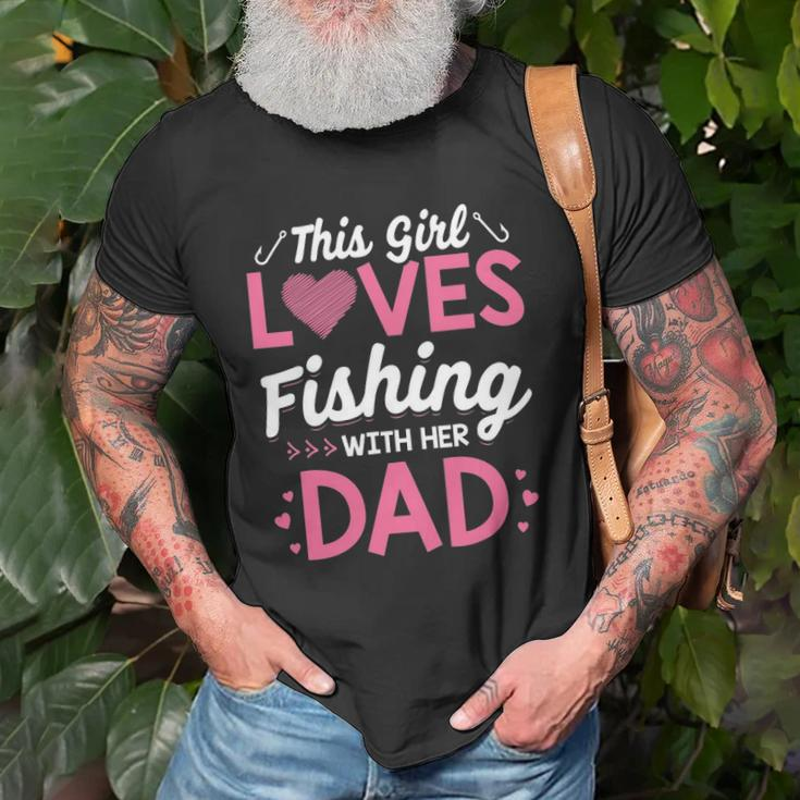 Daughter Fishing Dad Daughter Matching Fishing Unisex T-Shirt