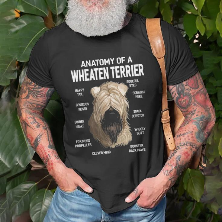 Dogs 365 Anatomy Of A Soft Coated Wheaten Terrier Dog Unisex T-Shirt Gifts for Old Men