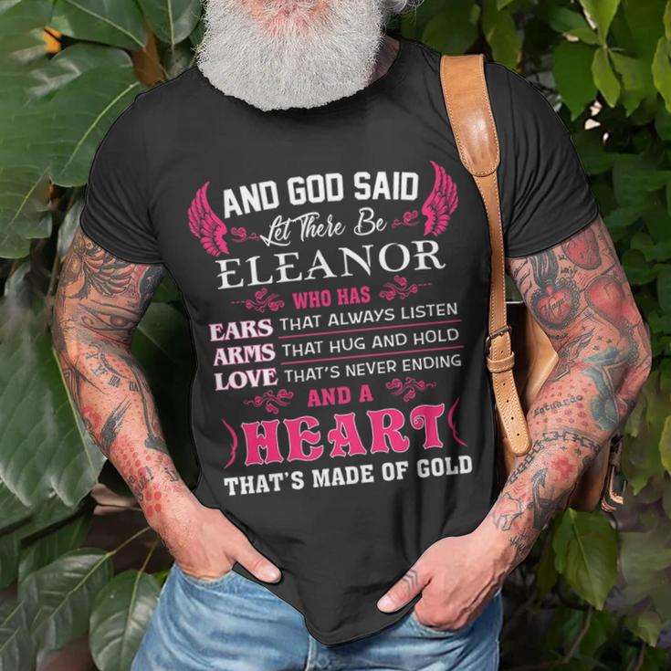 Eleanor Name And God Said Let There Be Eleanor T-Shirt Gifts for Old Men