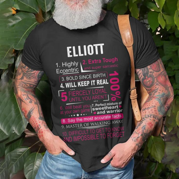 Elliott Name Elliott V2 T-Shirt Gifts for Old Men