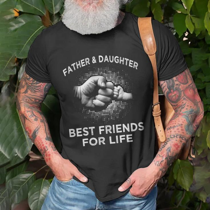 Fathers Day - Father Daughter Friends Fist Bump Unisex T-Shirt Gifts for Old Men