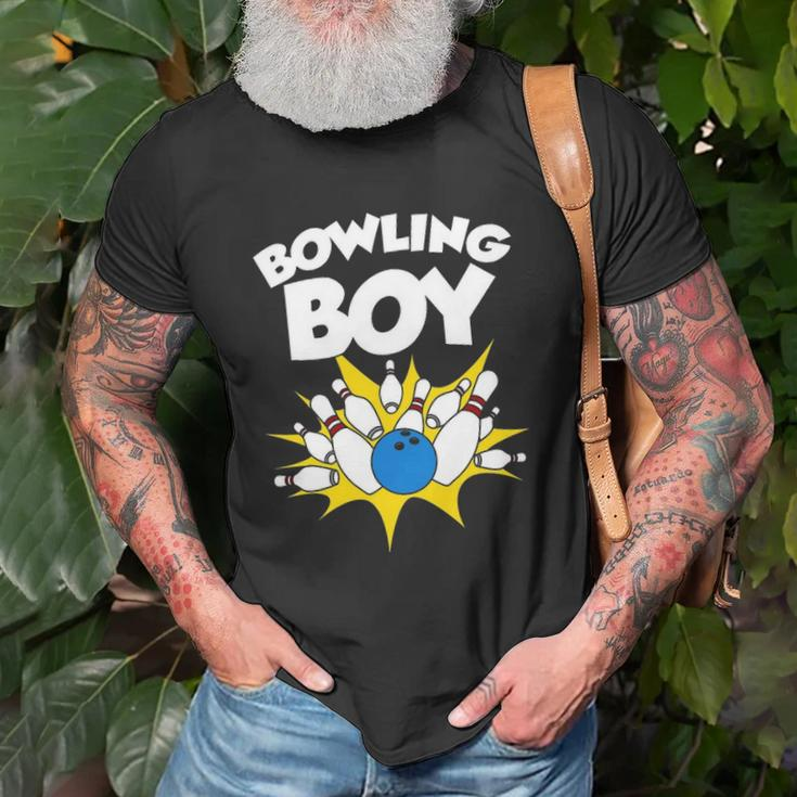 Funny Bowling Gift For Kids Cool Bowler Boys Birthday Party Unisex T-Shirt Gifts for Old Men