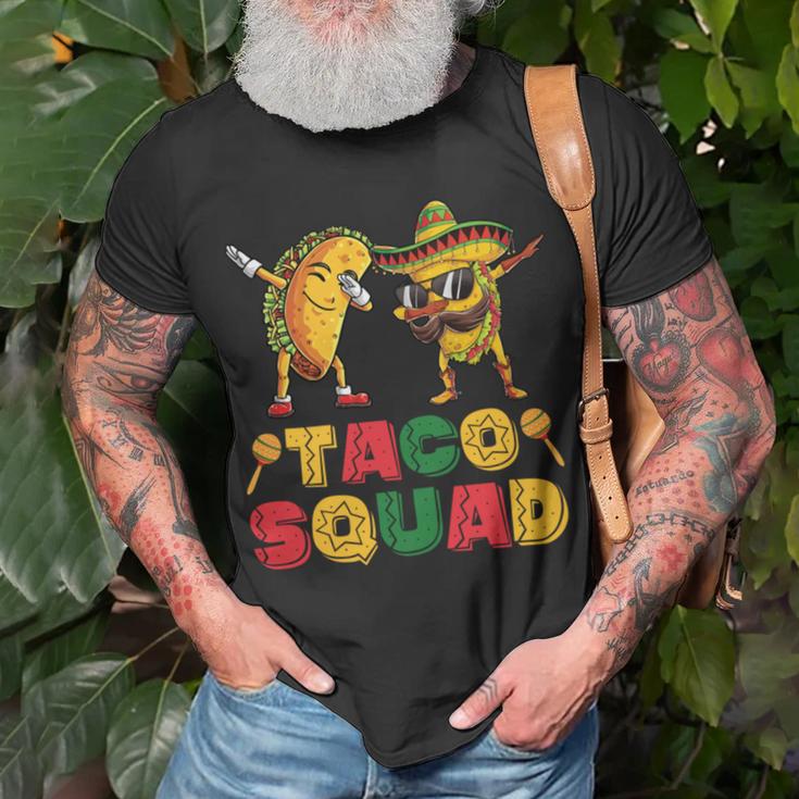 Funny Dabbing Taco Cinco De May Mexican Food V3 Unisex T-Shirt Gifts for Old Men