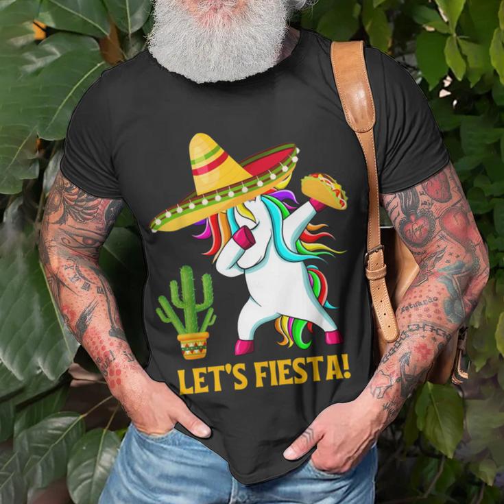 Funny Dabbing Taco Cinco De May Mexican Food V4 Unisex T-Shirt Gifts for Old Men