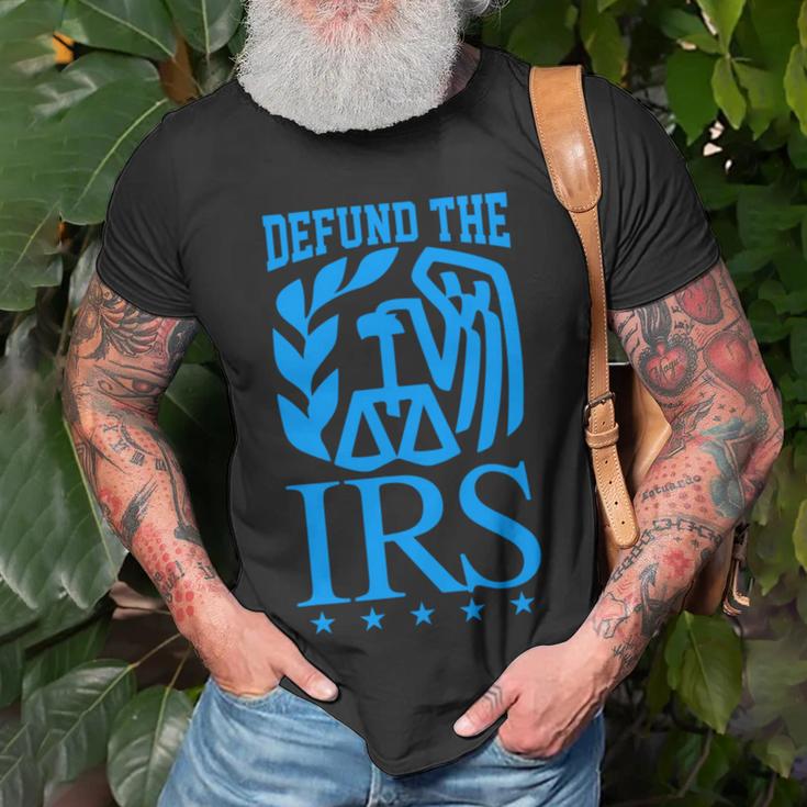 Funny Humour Irs Defund The Irs Unisex T-Shirt Gifts for Old Men