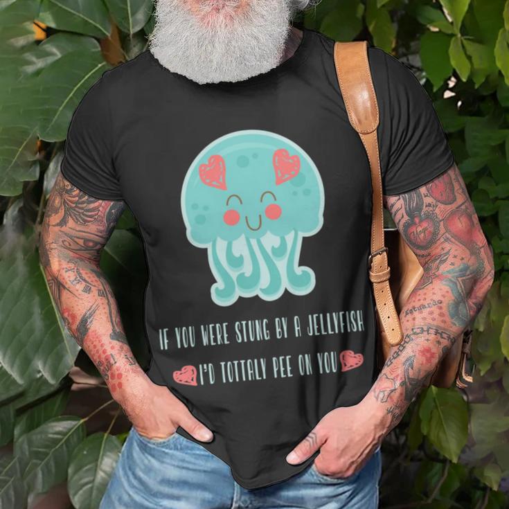 Funny Jellyfish Sting Valentines Day Gift For Love Unisex T-Shirt Gifts for Old Men