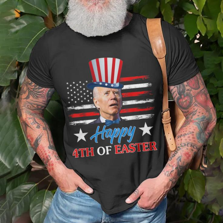Funny Joe Biden Happy 4Th Of Easter Confused 4Th Of July Unisex T-Shirt Gifts for Old Men