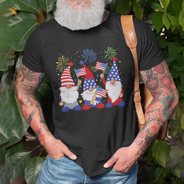Funny Patriotic Usa American Gnomes 4Th Of July Unisex T-Shirt Gifts for Old Men