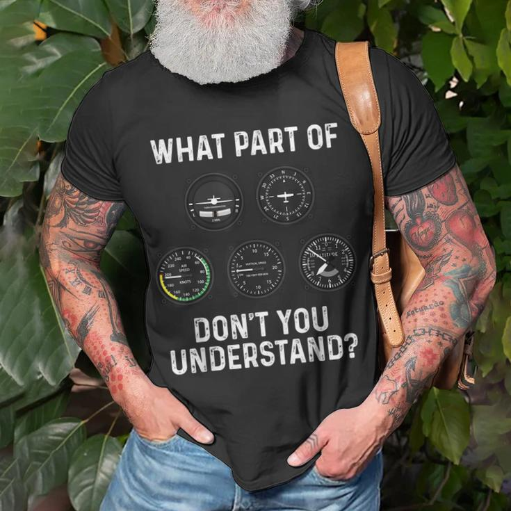 Funny Pilot Design For Men Women Airplane Airline Pilot Unisex T-Shirt Gifts for Old Men