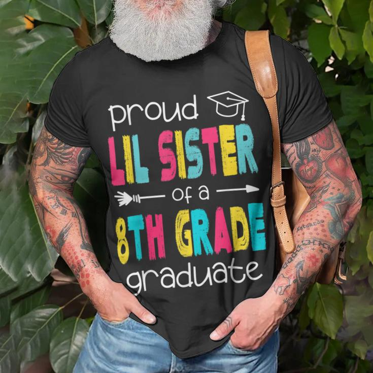 Funny Proud Lil Sister Of A Class Of 2022 8Th Grade Graduate Unisex T-Shirt Gifts for Old Men