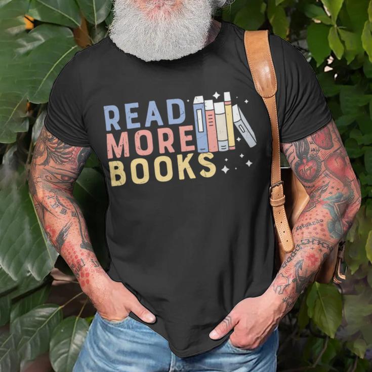 Funny Read More Books Gift Unisex T-Shirt Gifts for Old Men