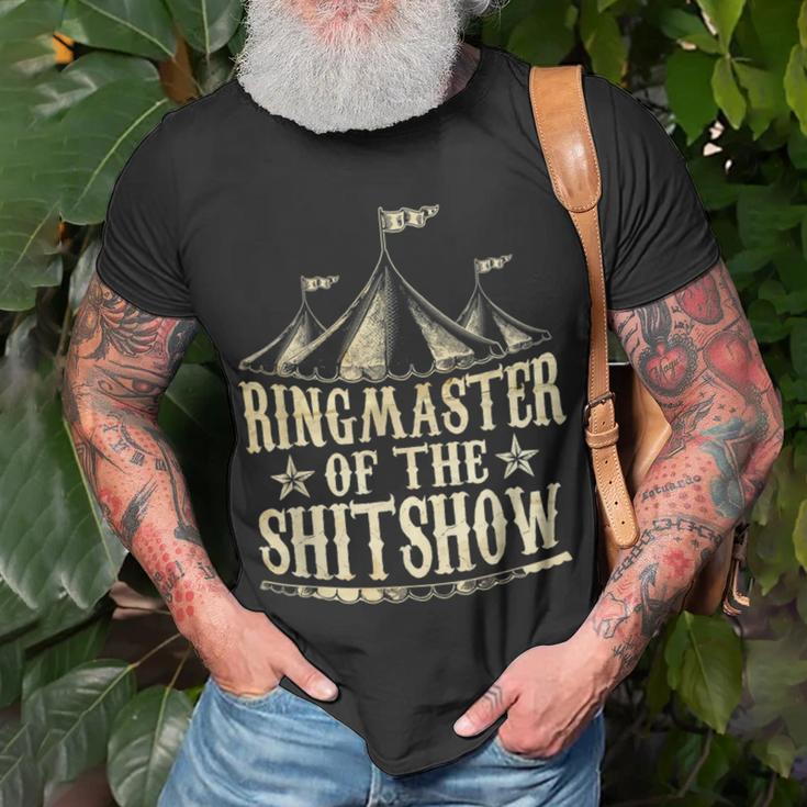 Funny Ringmaster Of The Shitshow Circus Staff Shit Show Unisex T-Shirt Gifts for Old Men