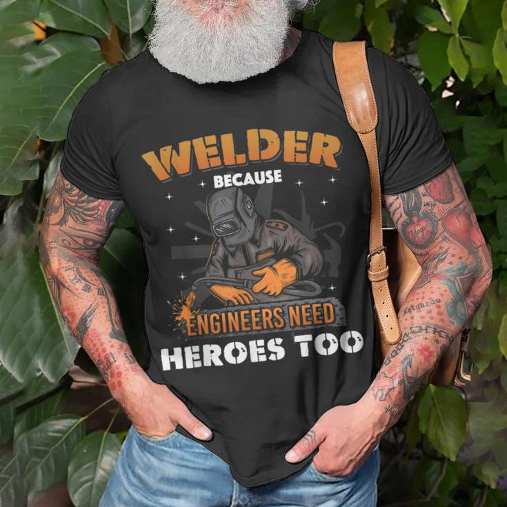 Funny Welding Art Men Women Welder Slworker Welding Lover Unisex T-Shirt Gifts for Old Men