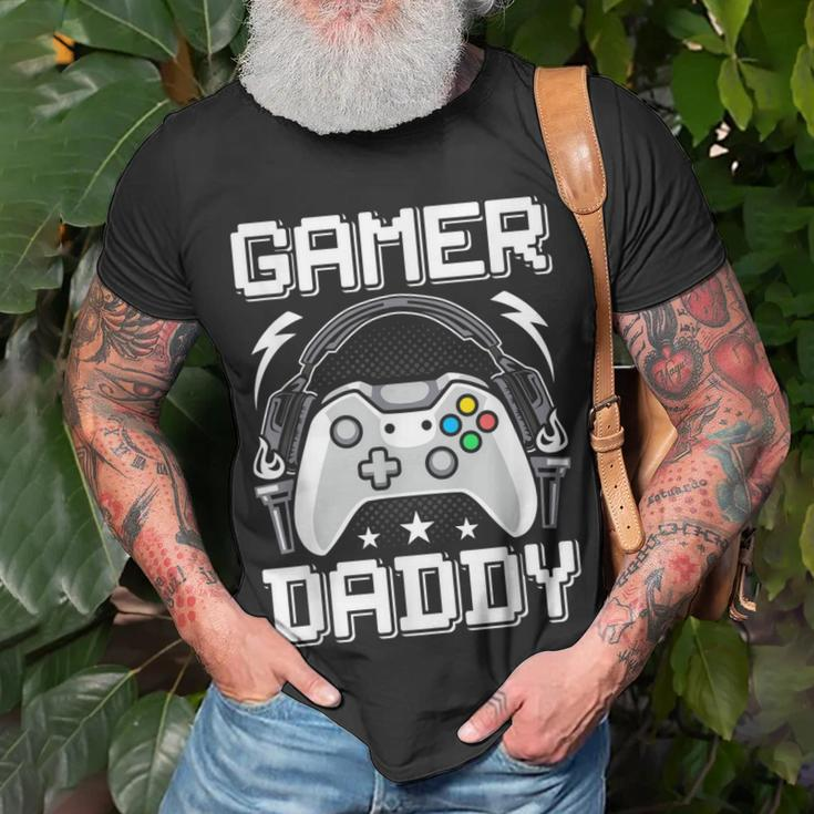Gamer Daddy Video Gamer Gaming Unisex T-Shirt Gifts for Old Men