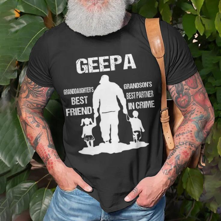 Geepa Grandpa Geepa Best Friend Best Partner In Crime T-Shirt Gifts for Old Men