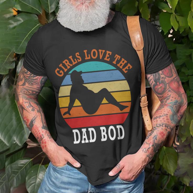 Girls Love The Dad Bod Unisex T-Shirt Gifts for Old Men