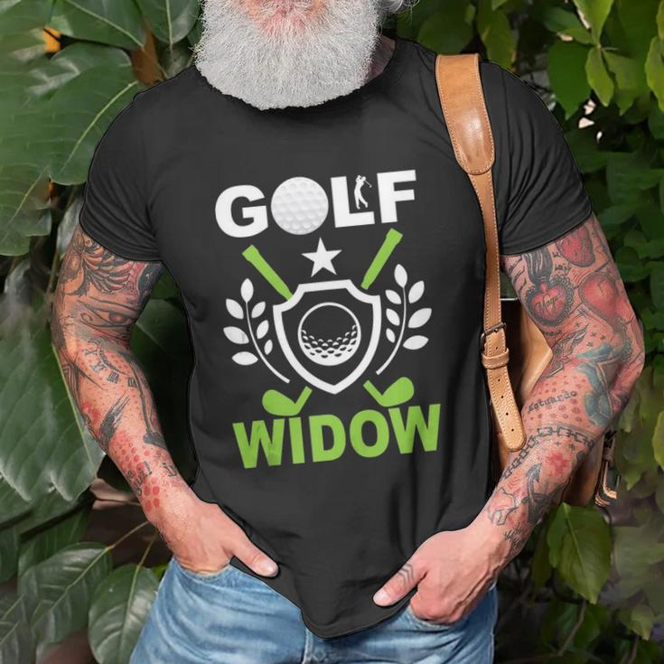 Golf Widow Wife Golfing Ladies Golfer Unisex T-Shirt Gifts for Old Men