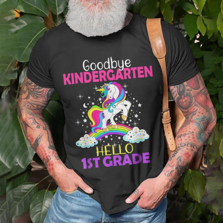 Goodbye Kindergarten Hello 1St Grade Unicorn Girls 2022 Unisex T-Shirt Gifts for Old Men