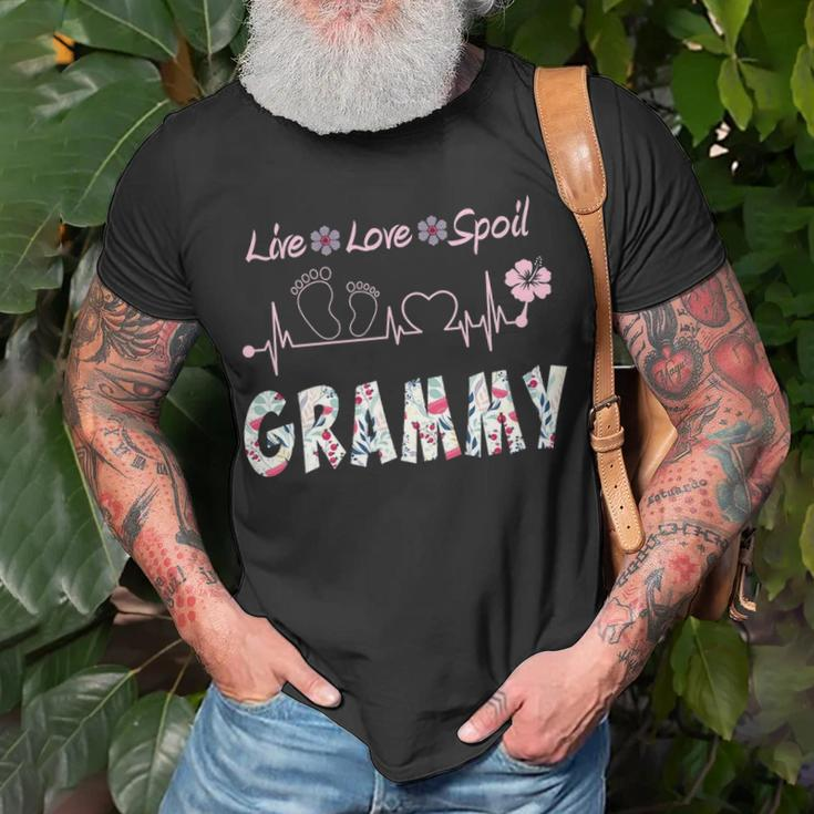 Grammy Grandma Grammy Live Love Spoil T-Shirt Gifts for Old Men