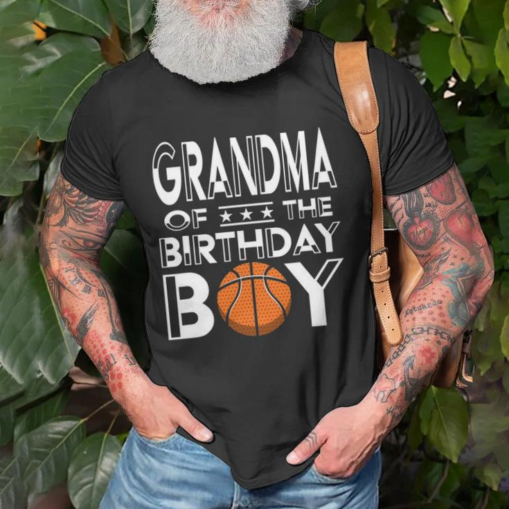 Grandma Of The Birthday Boy Party A Favorite Boy Basketball Unisex T-Shirt Gifts for Old Men
