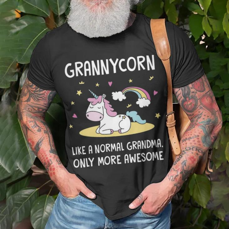 Granny Grandma Granny Unicorn T-Shirt Gifts for Old Men