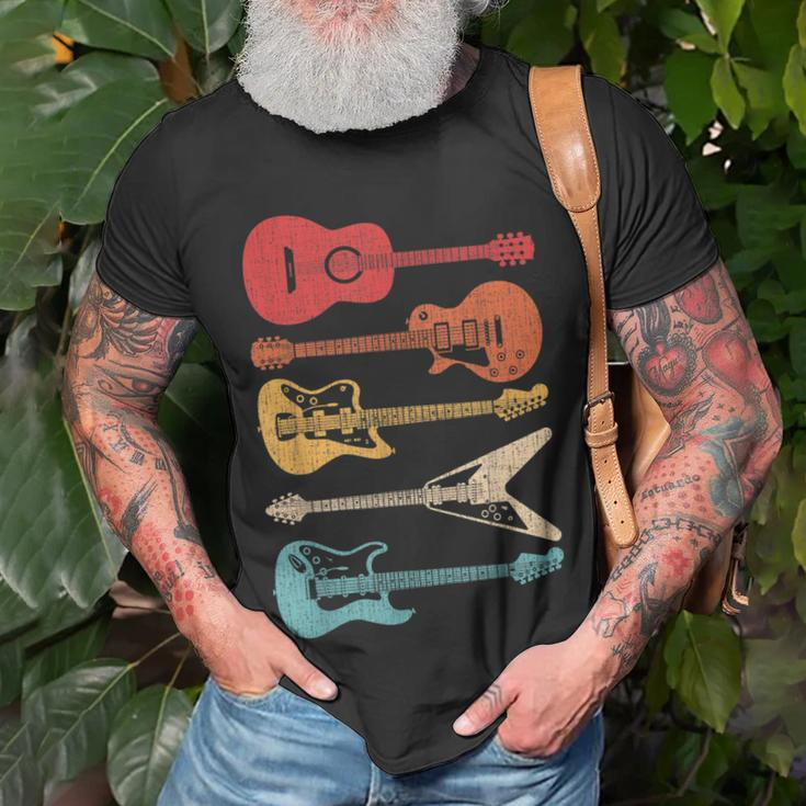 Guitar Lover Retro Style Gift For Guitarist Unisex T-Shirt Gifts for Old Men