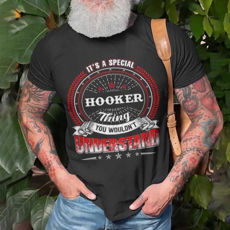 Hooker Shirt Family Crest HookerShirt Hooker Clothing Hooker Tshirt Hooker Tshirt For The Hooker T-Shirt Gifts for Old Men